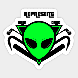 gta v green gang Sticker